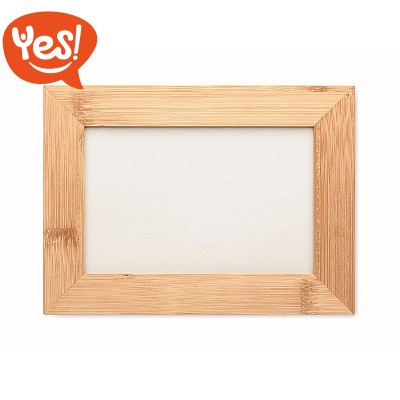 Cornice Portafoto In Bambù GMMH – Formato 13x18 Cm, Legno Naturale, Da Tavolo O Parete, Posizionabile Verticale/Orizzontale