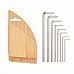 Set chiavi esagonali con supporto in bambù