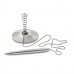 Penna a sfera in ABS con base in metallo e corda