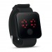 Orologio da polso con Led rosso