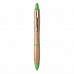 Penna a sfera in bambù con dettagli colorati