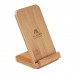 Caricatore wireless e stand in bamboo