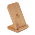 Caricatore wireless e stand in bamboo