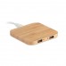 Caricatore e hub USB in bamboo personalizzabile