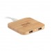 Caricatore e hub USB in bamboo personalizzabile