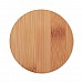 Bicchiere in vetro con coperchio in bamboo personalizzabile
