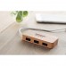 Hub USB in bamboo