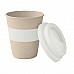 Bicchiere in fibra di bamboo e silicone