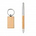 Set regalo penna e portachiavi in legno