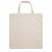 Borsa shopping in cotone naturale con manici corti