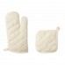 Set guanto da forno e presina in cotone