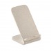 Caricatore wireless in paglia con stand per smartphone