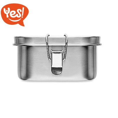Moonmoon Portapranzo In Acciaio Inox 304 (0,8L) - Bento Box A Prova Di Perdite Con Divisorio, Per Adulti E Bambini, Ecologico E Lavabile In Lavastoviglie - 4