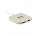 HUB USB in paglia con 2 porte hub 2.0 e porta USB