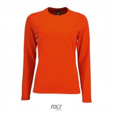Maglietta in cotone a maniche lunghe da donna