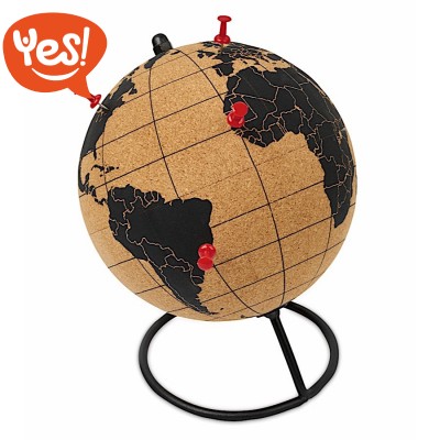 Mappamondo in sughero personalizzabile
