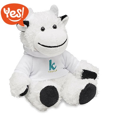 Mucca peluche con maglia personalizzabile