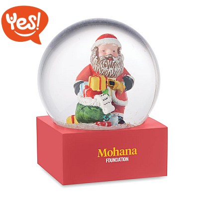 Palla di neve con Babbo Natale