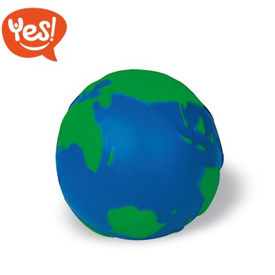 Pallina antistress a forma di mondo