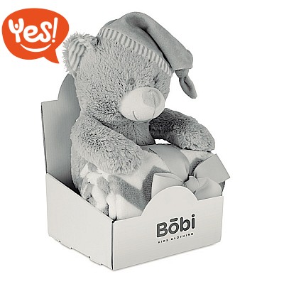 Peluche orsacchiotto con copertina Peluche orsacchiotto con copertina