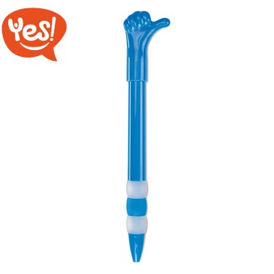 Penna a sfera con mano