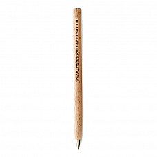 Penna a sfera in legno e refill nero