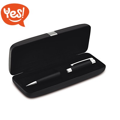 Penna a sfera in metallo con rifiniture satinate