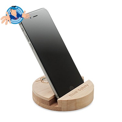 Porta smartphone ecologico in legno