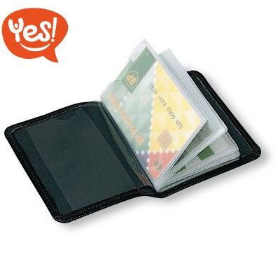 Portacarte di credito con bustine trasparenti