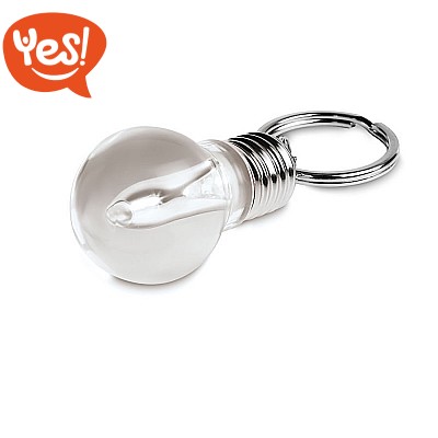 Portachiavi a forma di Lampadina con LED