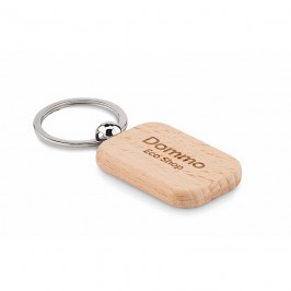 Portachiavi in legno di forma rettangolare