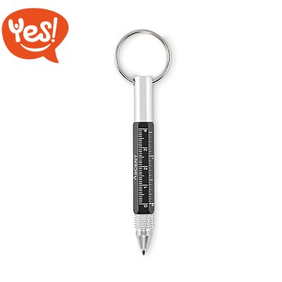 Portachiavi touch con penna righello e cacciavite