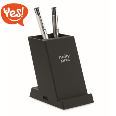 Portapenne con caricatore wireless