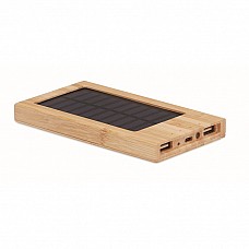 Power Bank ad energia solare in legno