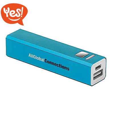 Power bank 2200 mAh in alluminio