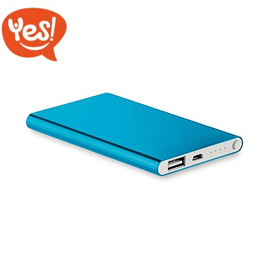 Power bank in alluminio da 4000 mAh