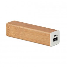 Power bank in bamboo da 2200 mAh