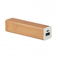 Power bank in bamboo da 2200 mAh