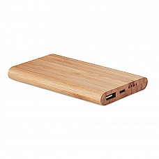 Power bank in bamboo personalizzabile