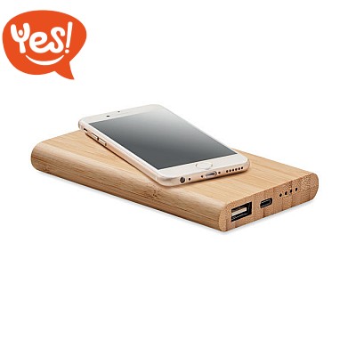 Power bank in bambù