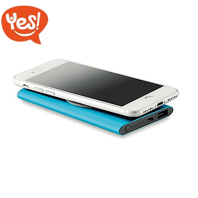 Power bank wireless in alluminio