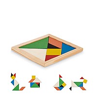 Puzzle tangram in legno