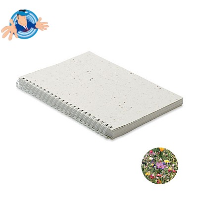 Quaderno ecologico con semi