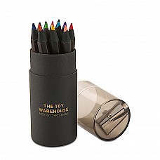 Set 12 matite colorate in confezione cilindrica