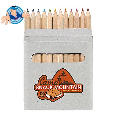Set 12 matite colorate in confezione di cartone