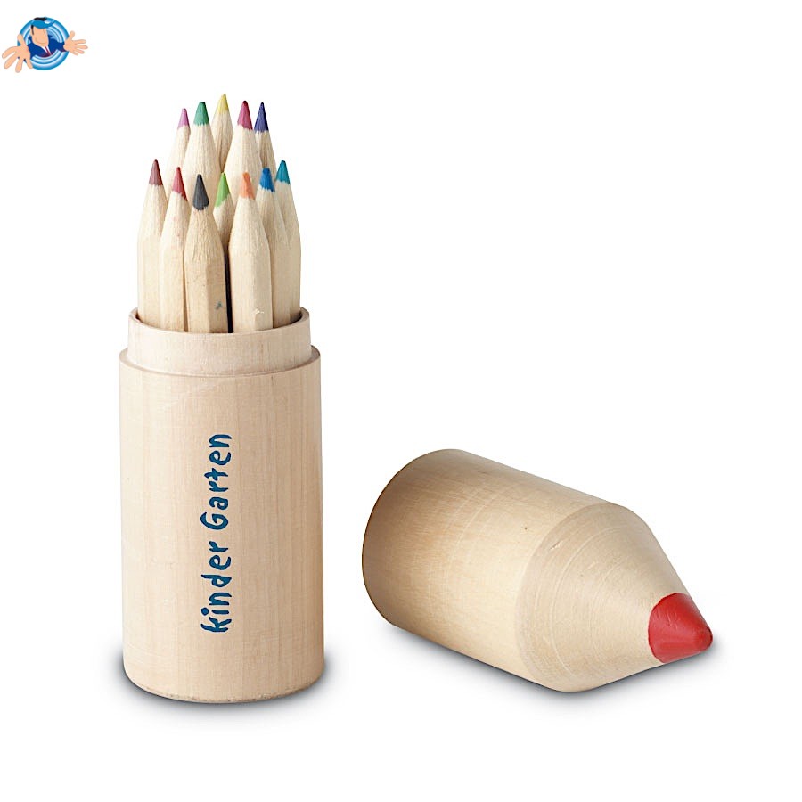 Set 12 matite in confezione a forma di matita, Logo Personalizzato