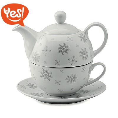 Set da tè con motivi natalizi