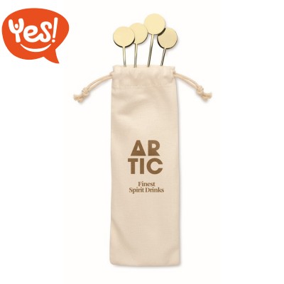 Set stirrer da cocktail in acciaio