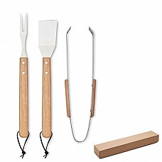 Set utensili da barbecue in scatola regalo