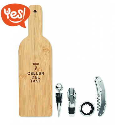 Set vino in confezione regalo con cavatappi